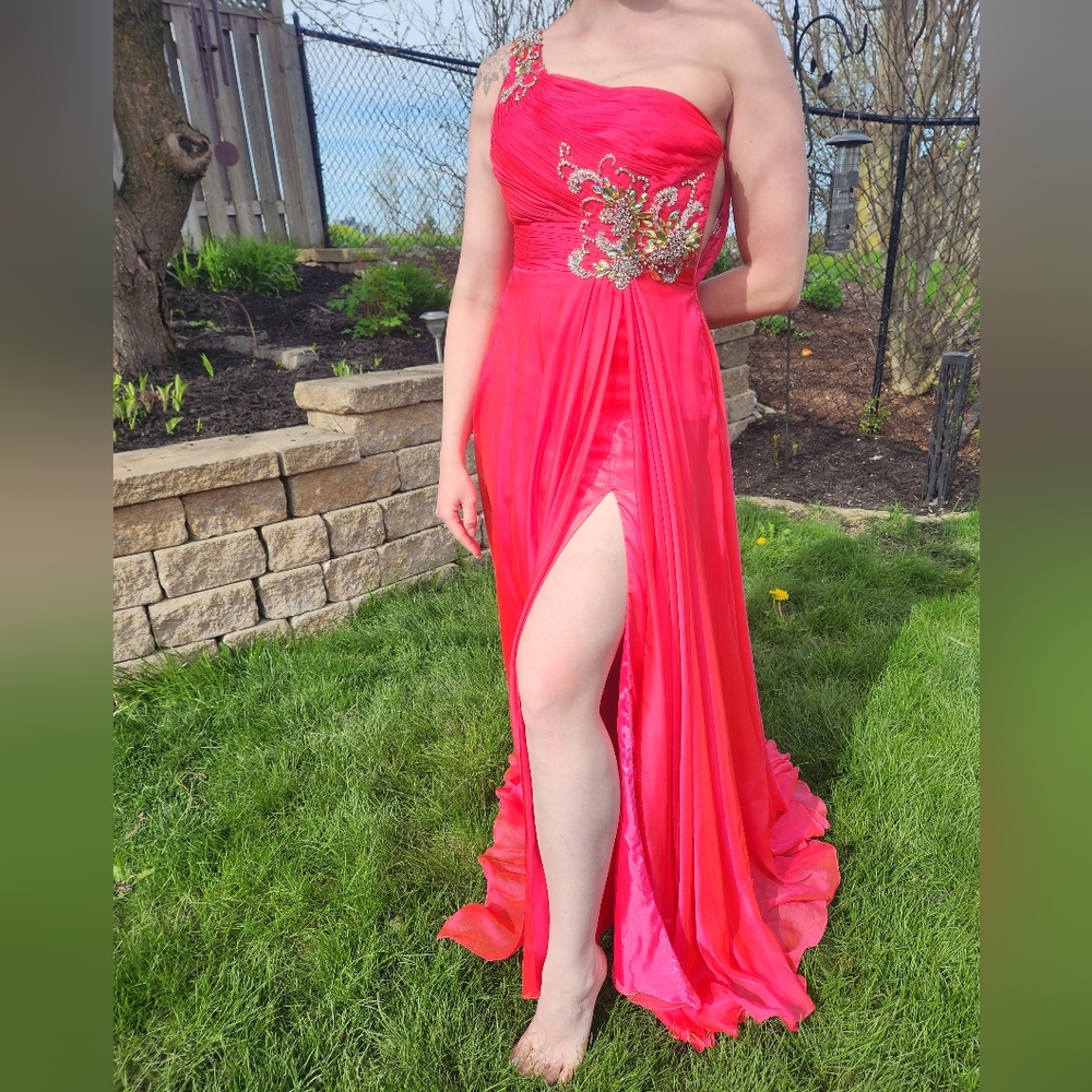Mac Duggal Pink Prom Dress - Picture 1 of 4